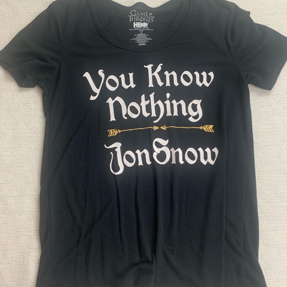 Game of Thrones and Harry Potter T-shirts